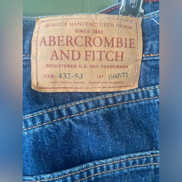Abercrombie & Fitch Vintage Jeans Womens Size 6 Long Flare Casual Festival Denim - Picture 3 of 12